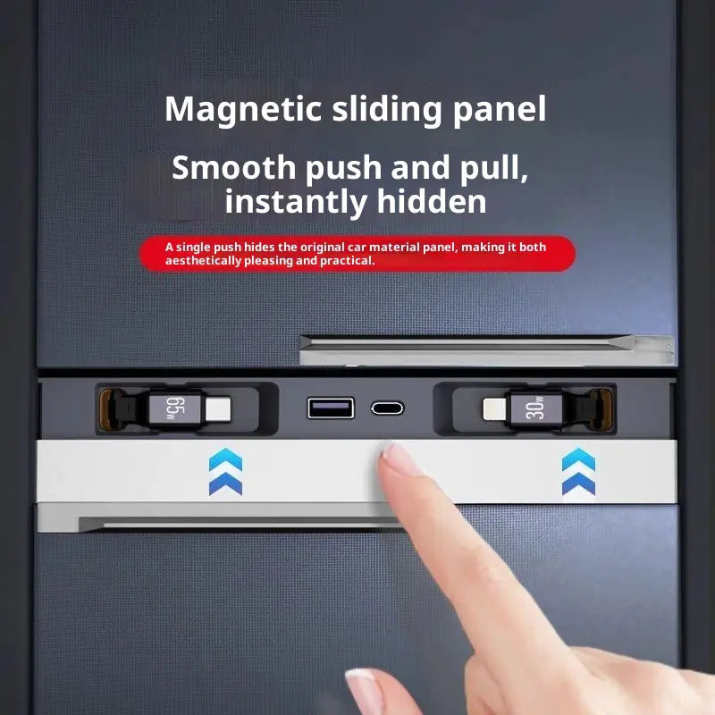 Slide-out Expansion Dock for Model 3/Y USB Charging for 2024-2026