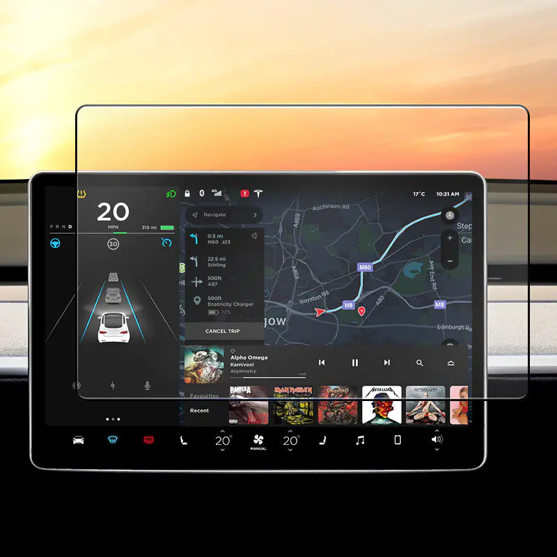 Custom Tempered Glass Screen Protector for Tesla Model 3/Y