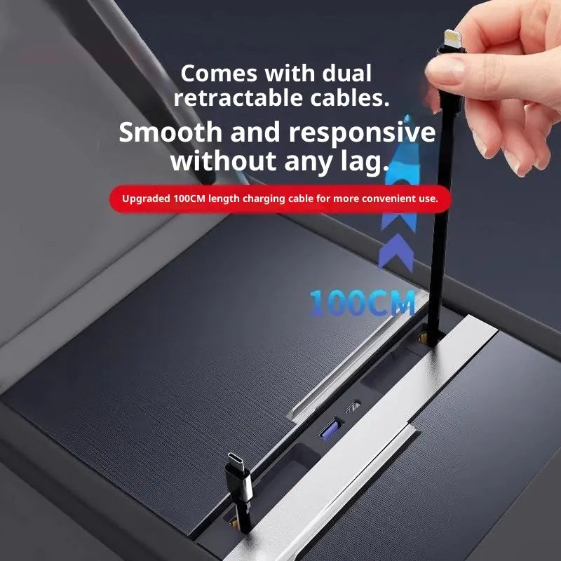 Slide-out Expansion Dock for Model 3/Y USB Charging for 2024-2026